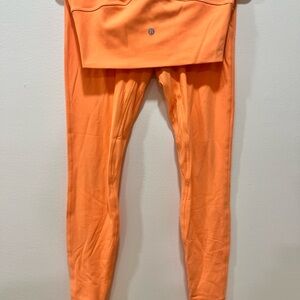 Lululemon Align High-Rise Pant 28" Orange Soda size 6